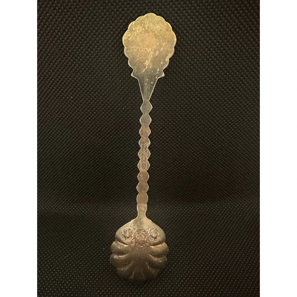 Vintage Alabama State Souvenir Collector Spoon Union Japan Shell Bowl Enamel